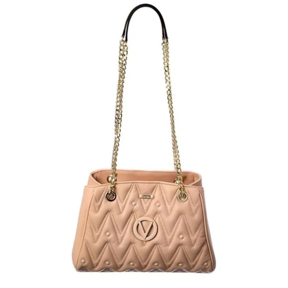 Valentino by Mario Valentino Angelina D Leather Shoulder Bag Pink - Picture 1 of 8